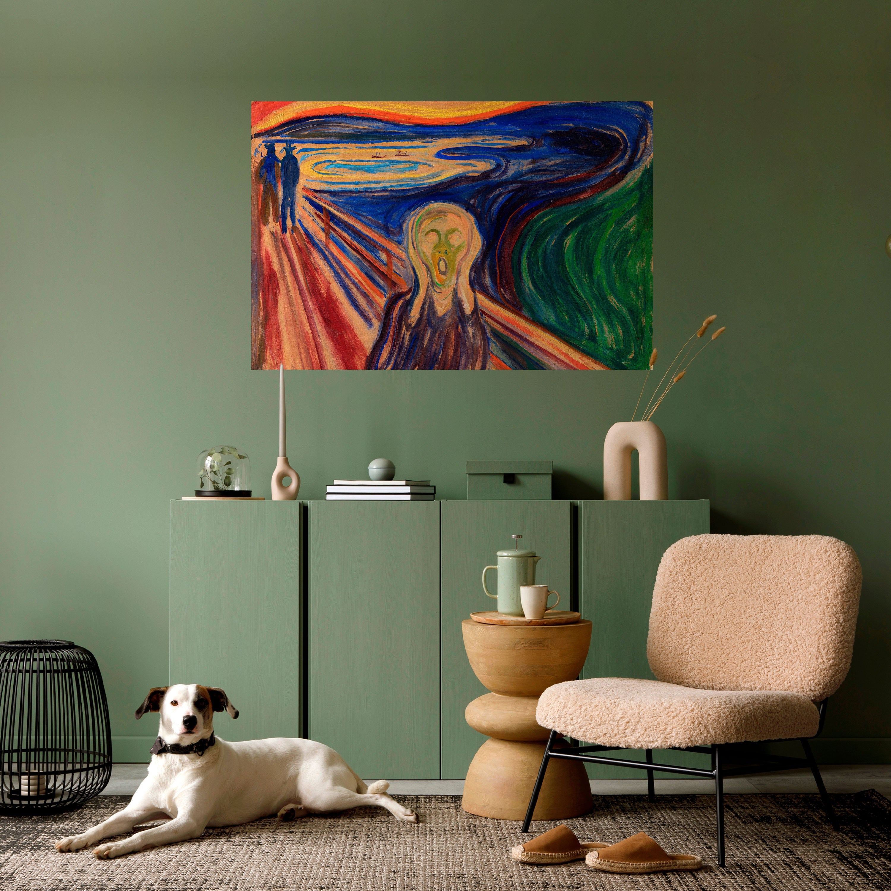 THE SCREAM Peel and Stick Horizontal Poster