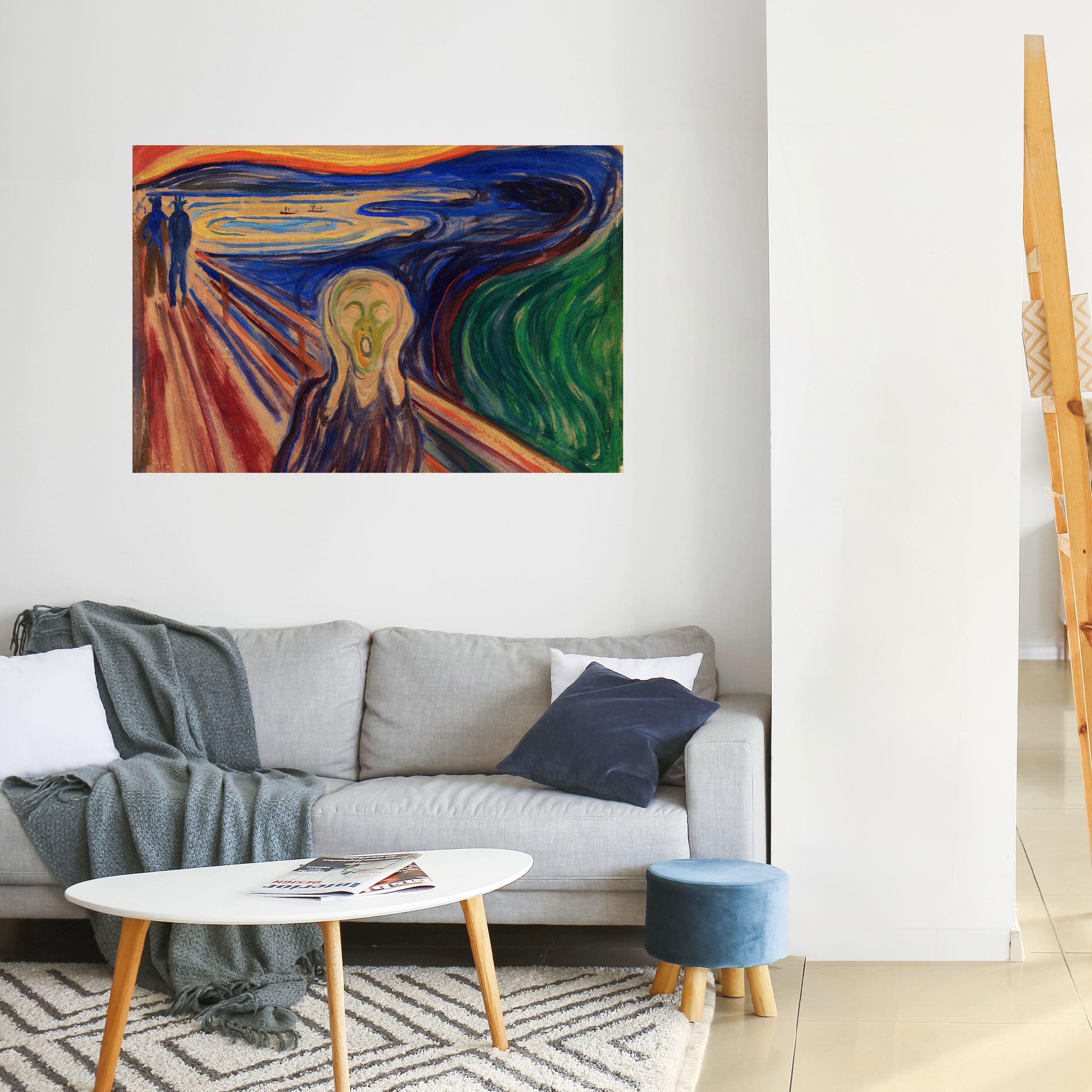 THE SCREAM Peel and Stick Horizontal Poster