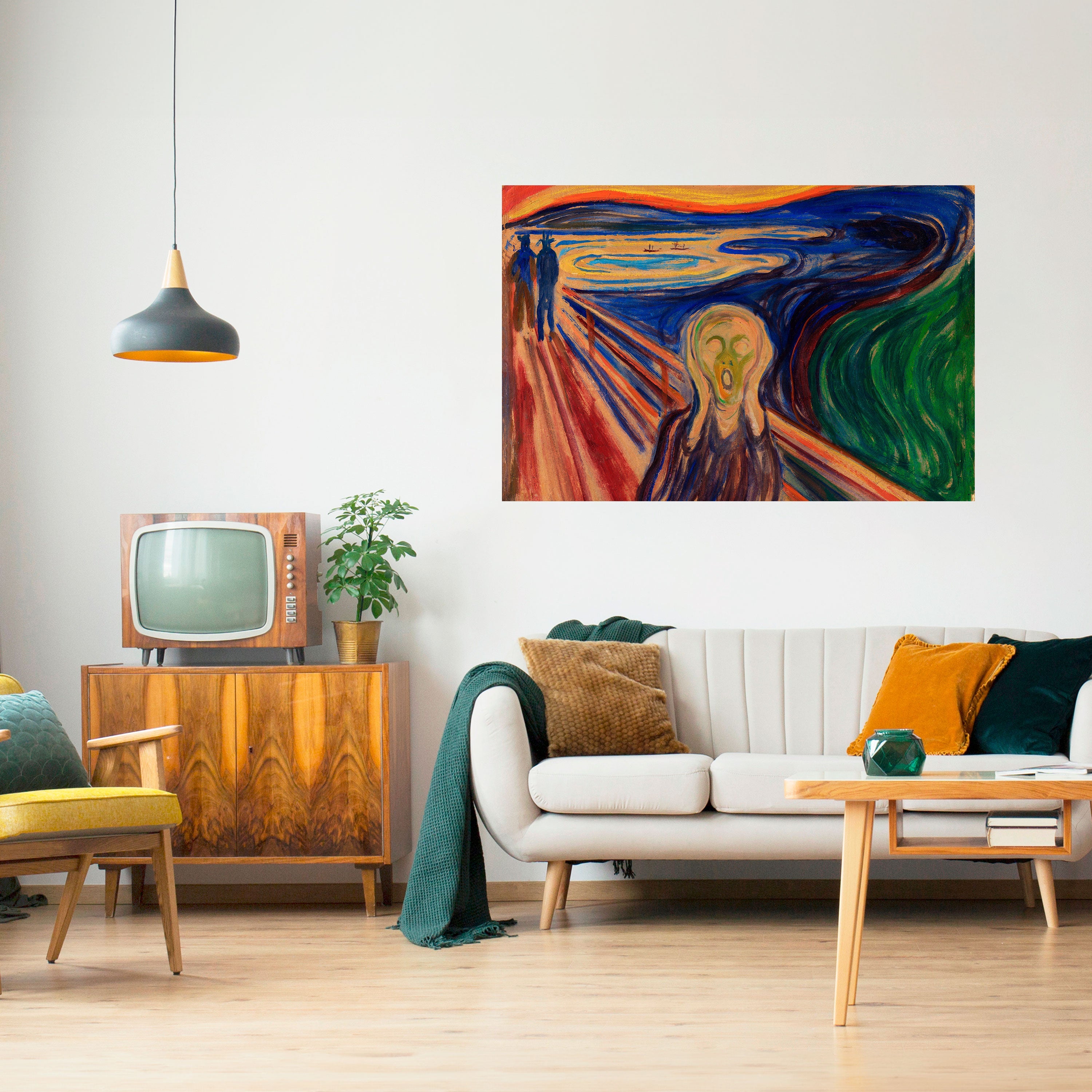 THE SCREAM Peel and Stick Horizontal Poster