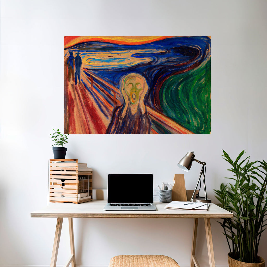 THE SCREAM Peel and Stick Horizontal Poster