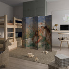 GIRLS IN THE GRASS Decorative 5-Panel Room Divider