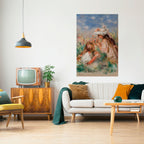 GIRLS IN THE GRASS Poster Vertical Autocolante