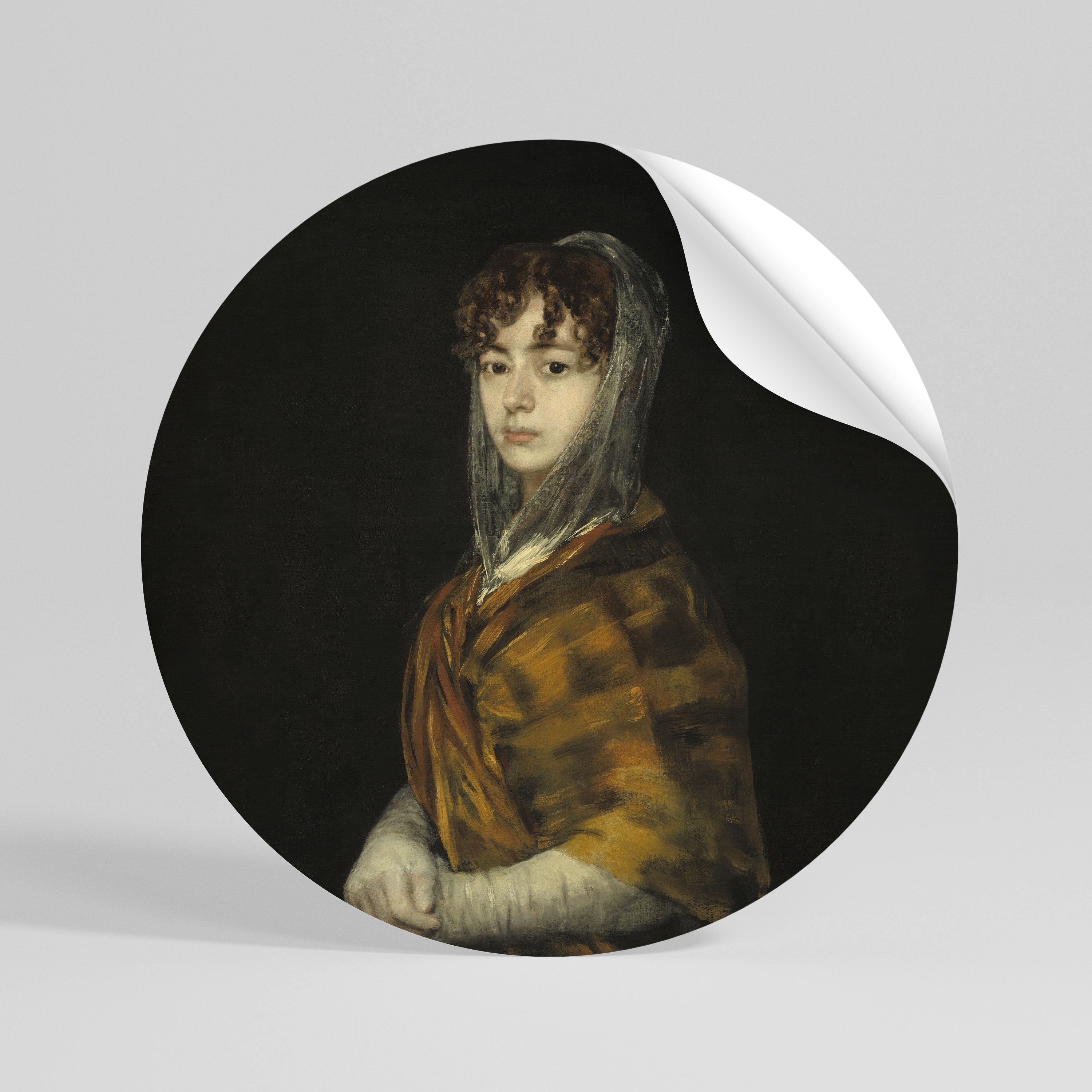 WHISPERS OF HISTORY - Autocolante Redondo Removível