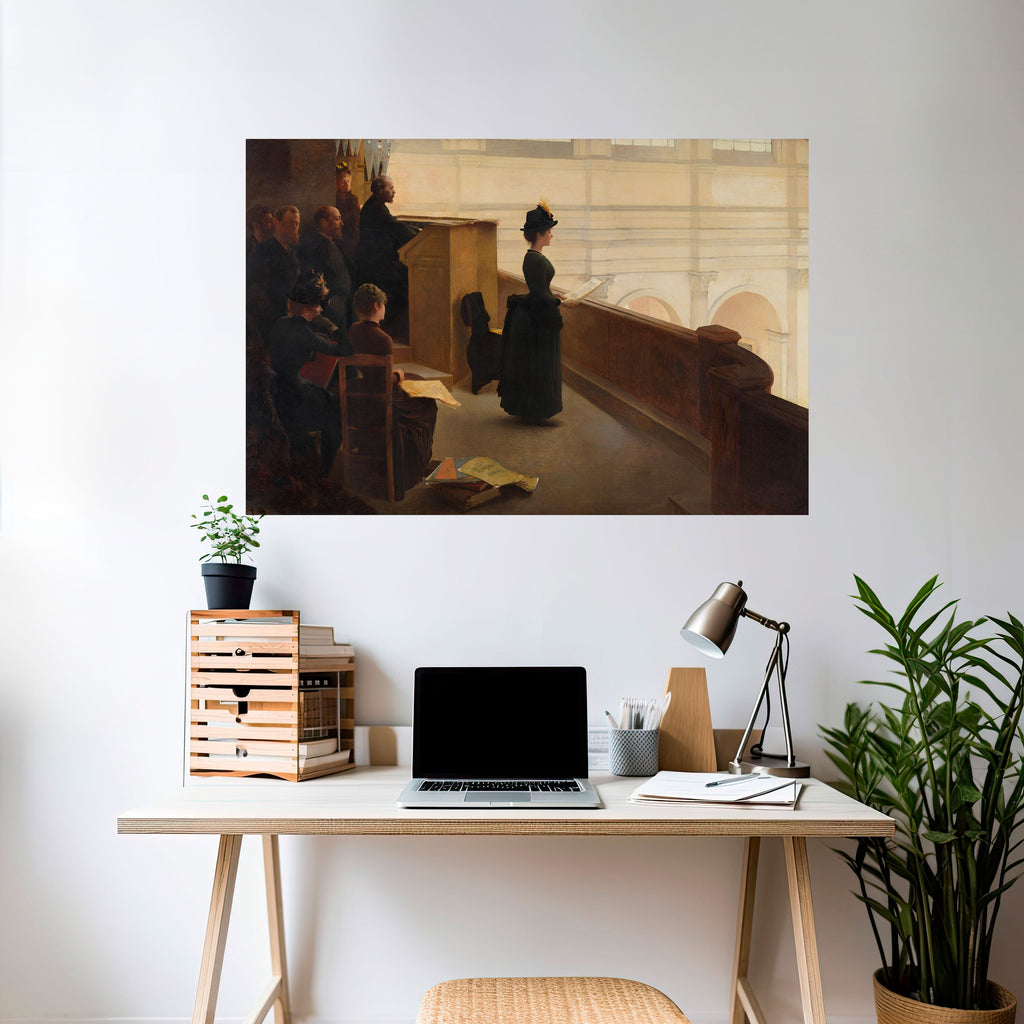 WHISPERS OF PASSION Peel and Stick Horizontal Poster