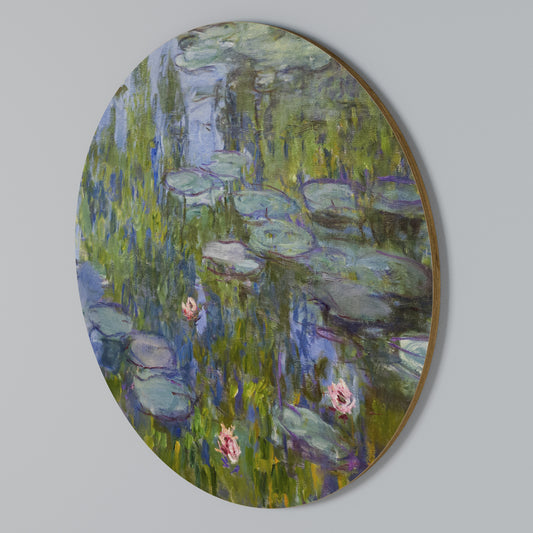 WATER LILIES Arte de Parede Redonda