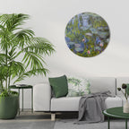 WATER LILIES Quadro Redondo Decorativo