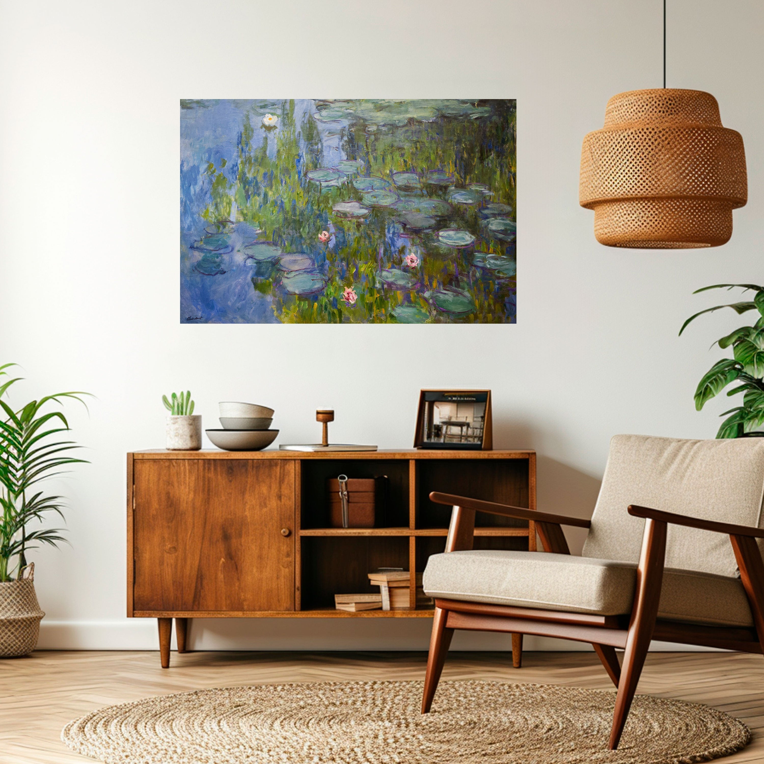 WATER LILIES Peel and Stick Horizontal Poster