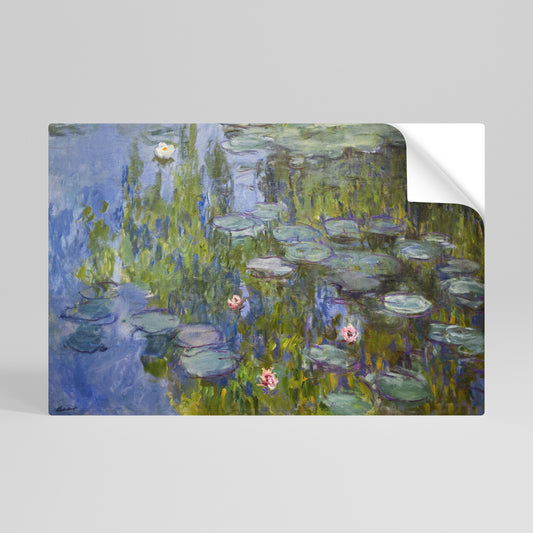 WATER LILIES Póster Autocolante Horizontal