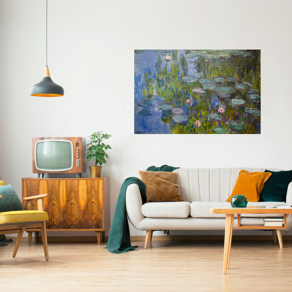 WATER LILIES Peel and Stick Horizontal Poster