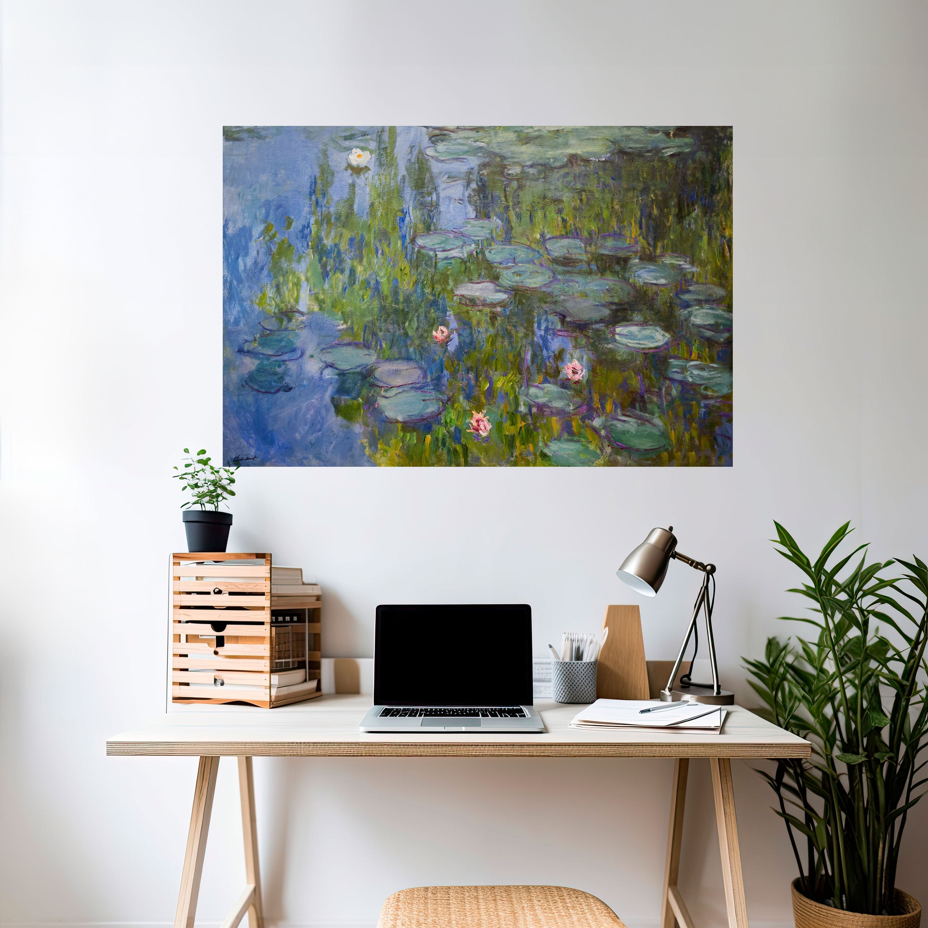 WATER LILIES Peel and Stick Horizontal Poster