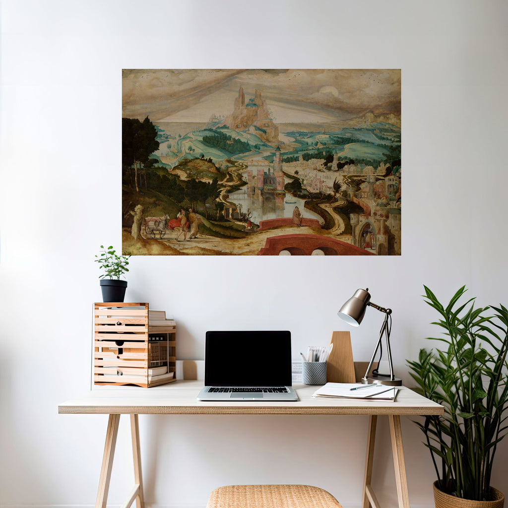 ENCHANTED LANDSCAPE DREAMS Peel and Stick Horizontal Poster