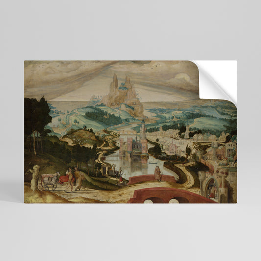ENCHANTED LANDSCAPE DREAMS Póster Autocolante Horizontal