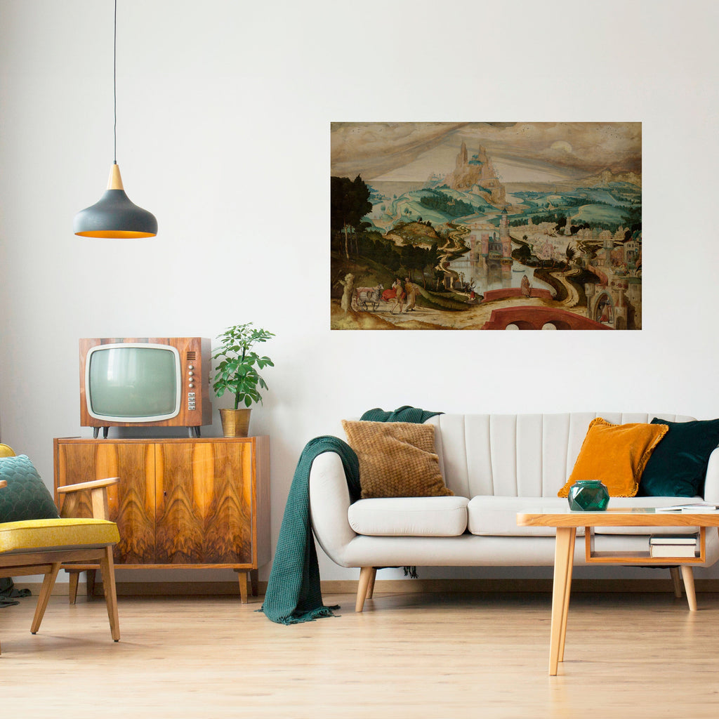 ENCHANTED LANDSCAPE DREAMS Peel and Stick Horizontal Poster