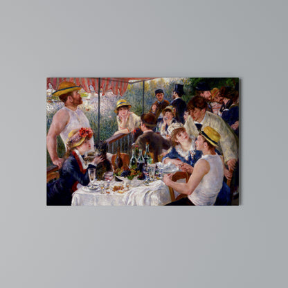 LUNCHEON OF THE BOATING PARTY Horizontal Canvas Print
