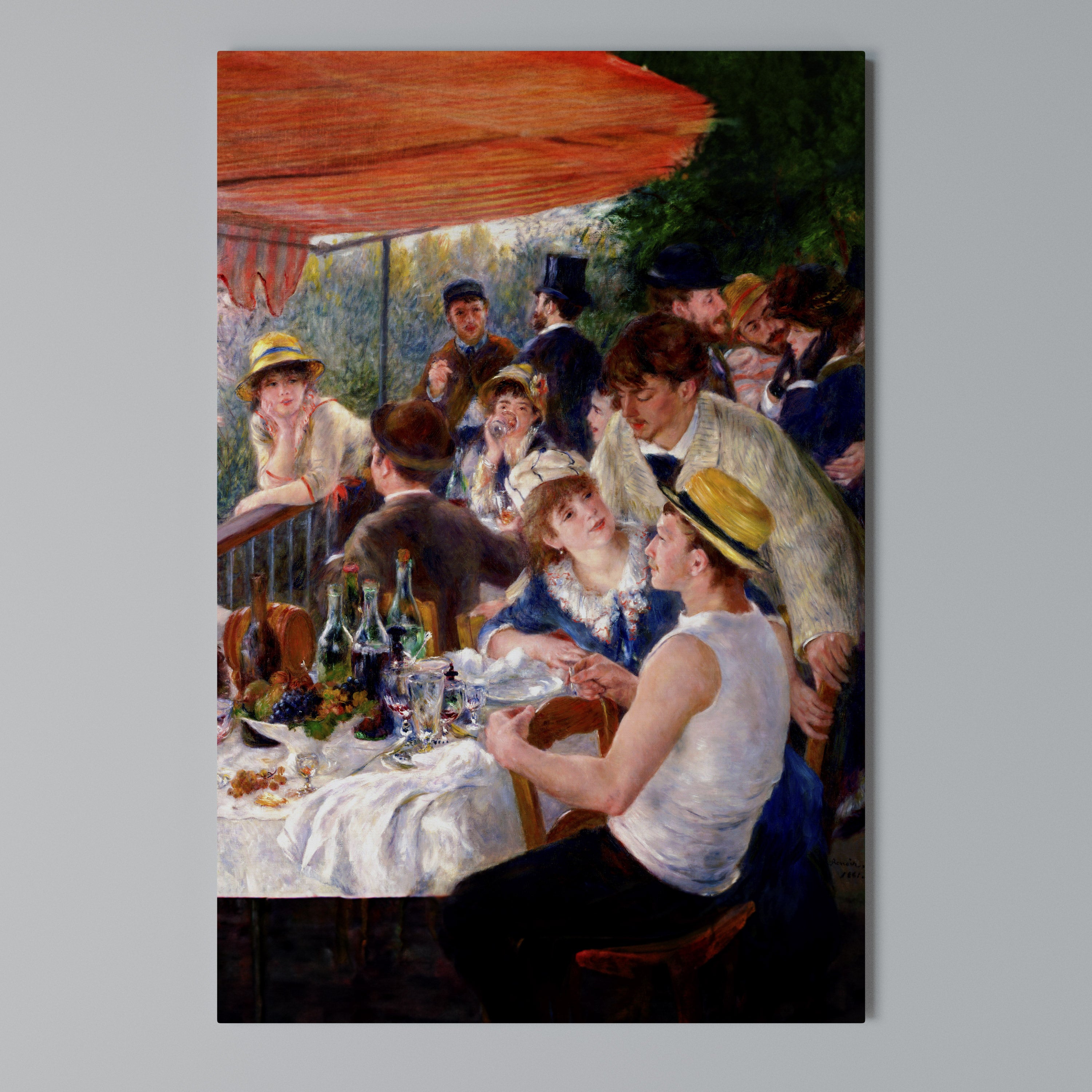 LUNCHEON OF THE BOATING PARTY Quadro em tela vertical