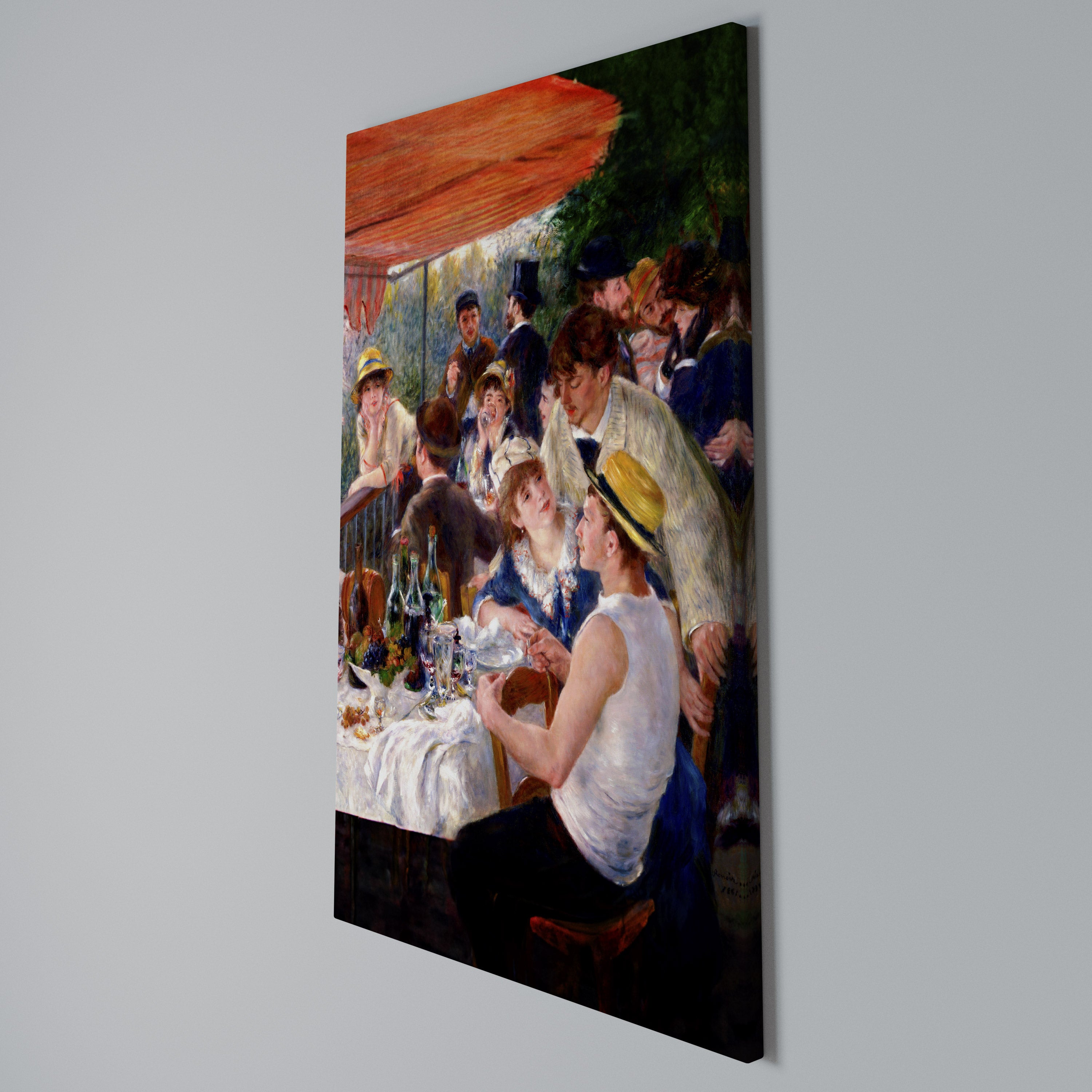LUNCHEON OF THE BOATING PARTY Quadro em tela vertical