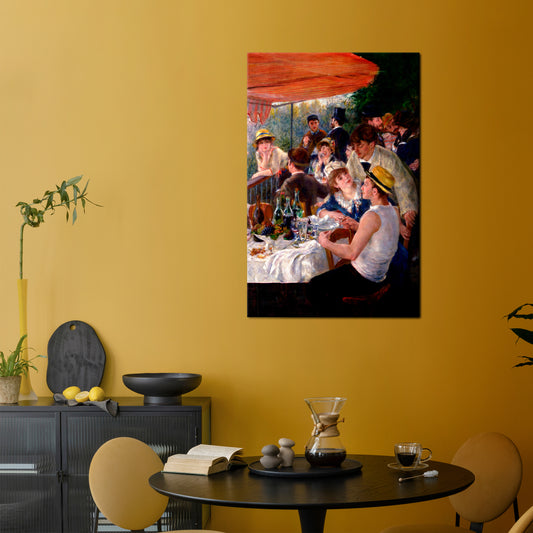 LUNCHEON OF THE BOATING PARTY Quadro em tela vertical