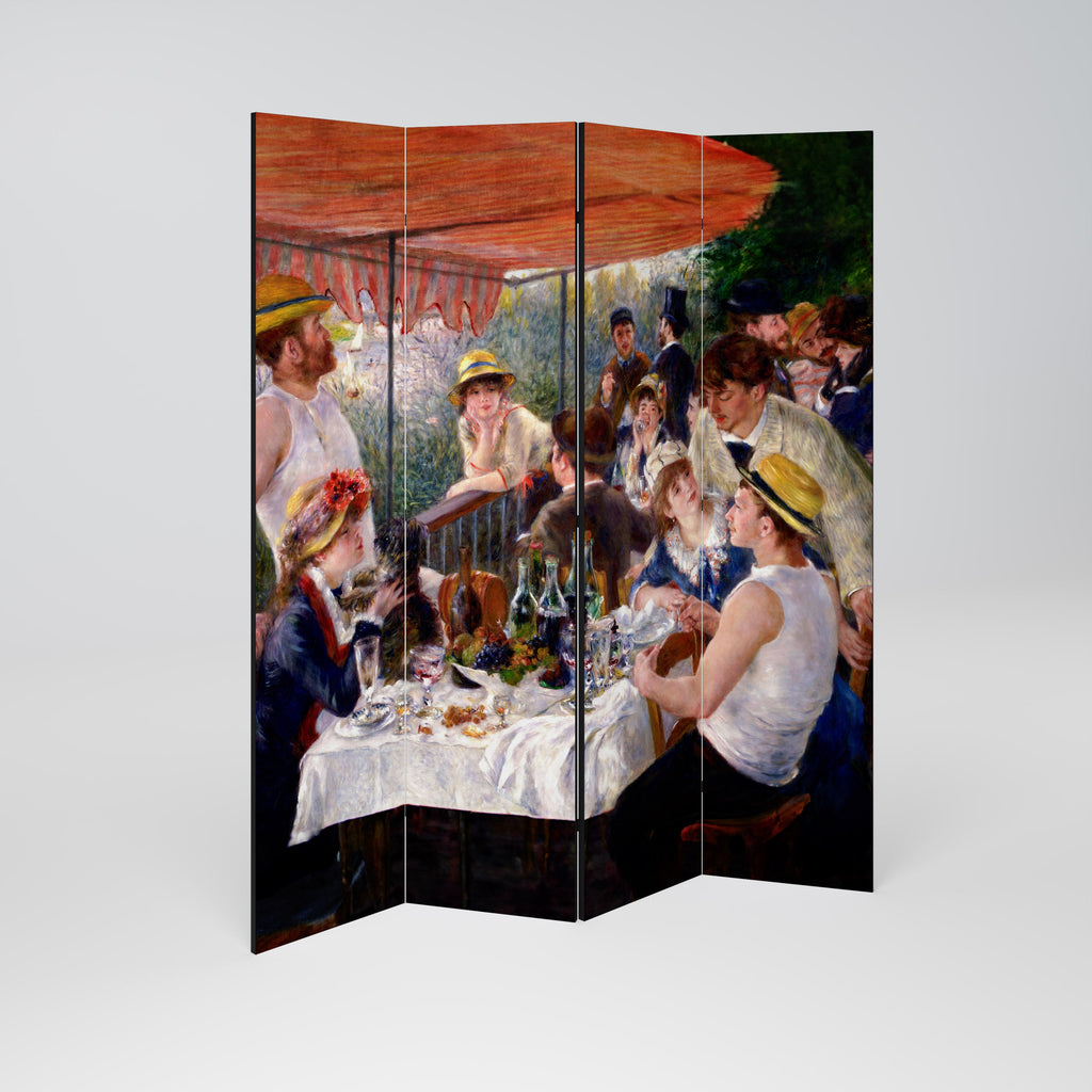 LUNCHEON OF THE BOATING PARTY Biombo Decorativo de 4 Painéis