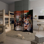 LUNCHEON OF THE BOATING PARTY Decorative 5-Panel Room Divider