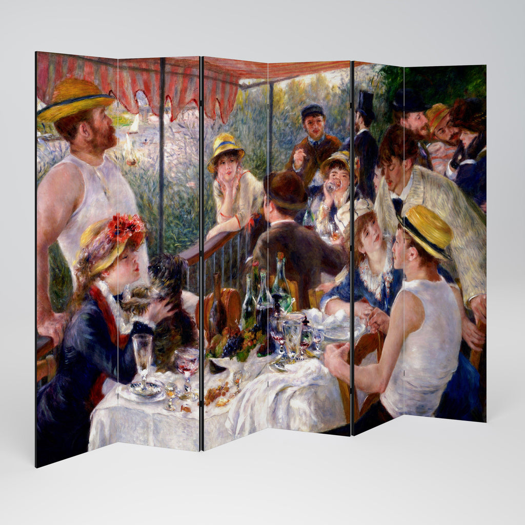LUNCHEON OF THE BOATING PARTY Biombo Decorativo de 6 Painéis