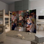 LUNCHEON OF THE BOATING PARTY Biombo Decorativo de 6 Painéis