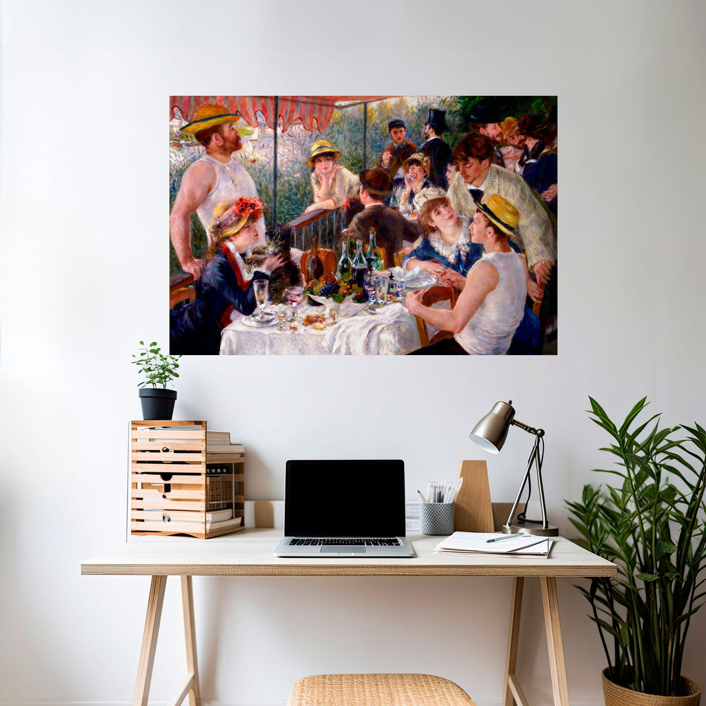 LUNCHEON OF THE BOATING PARTY Poster Horizontal Autocolante