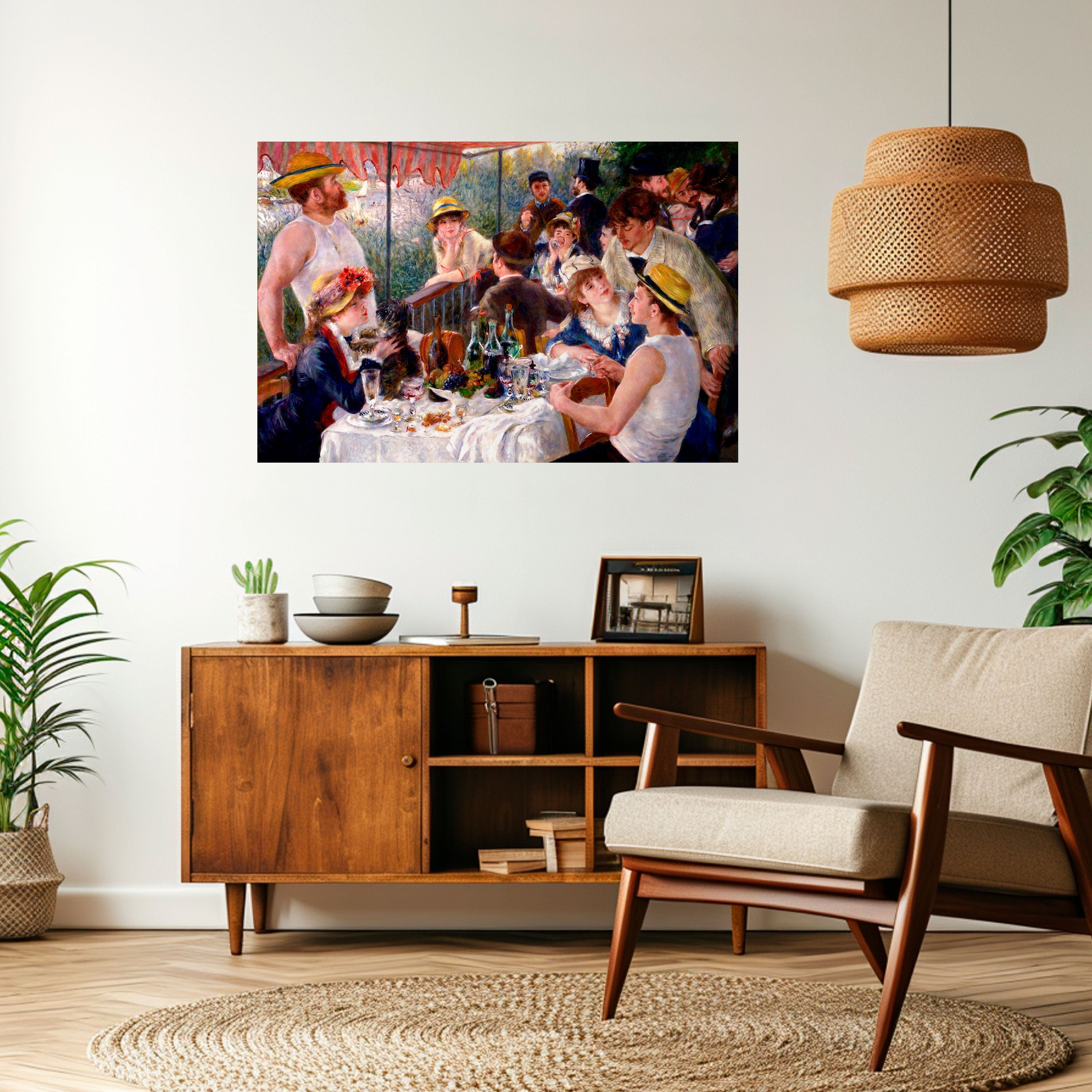 LUNCHEON OF THE BOATING PARTY Poster Horizontal Autocolante