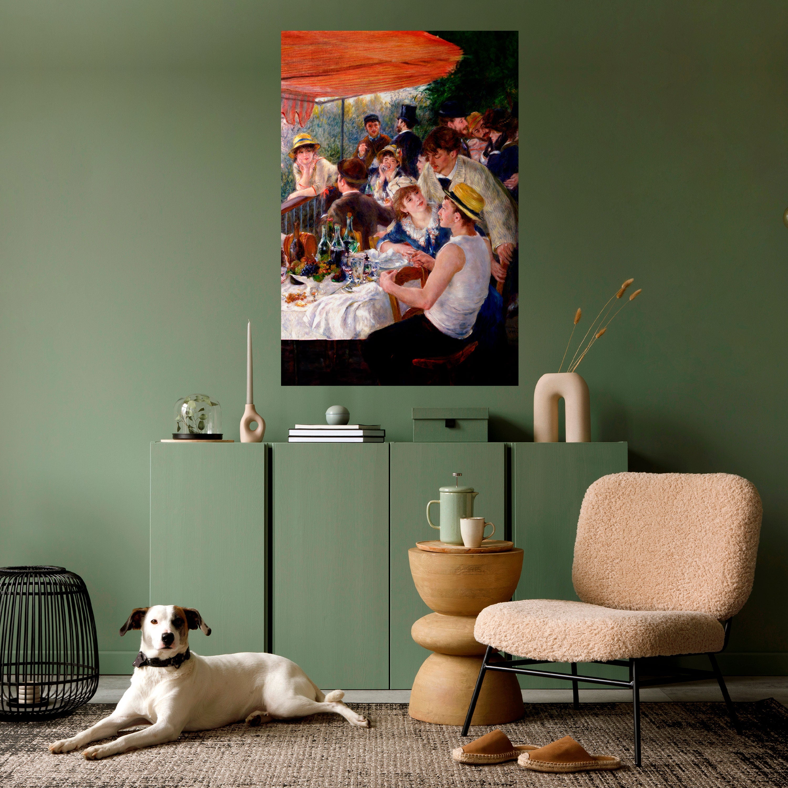 LUNCHEON OF THE BOATING PARTY Peel and Stick Vertical Poster