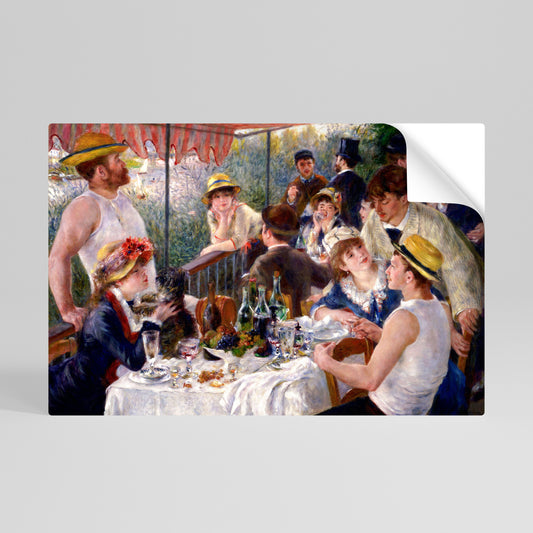 LUNCHEON OF THE BOATING PARTY Póster Autocolante Horizontal