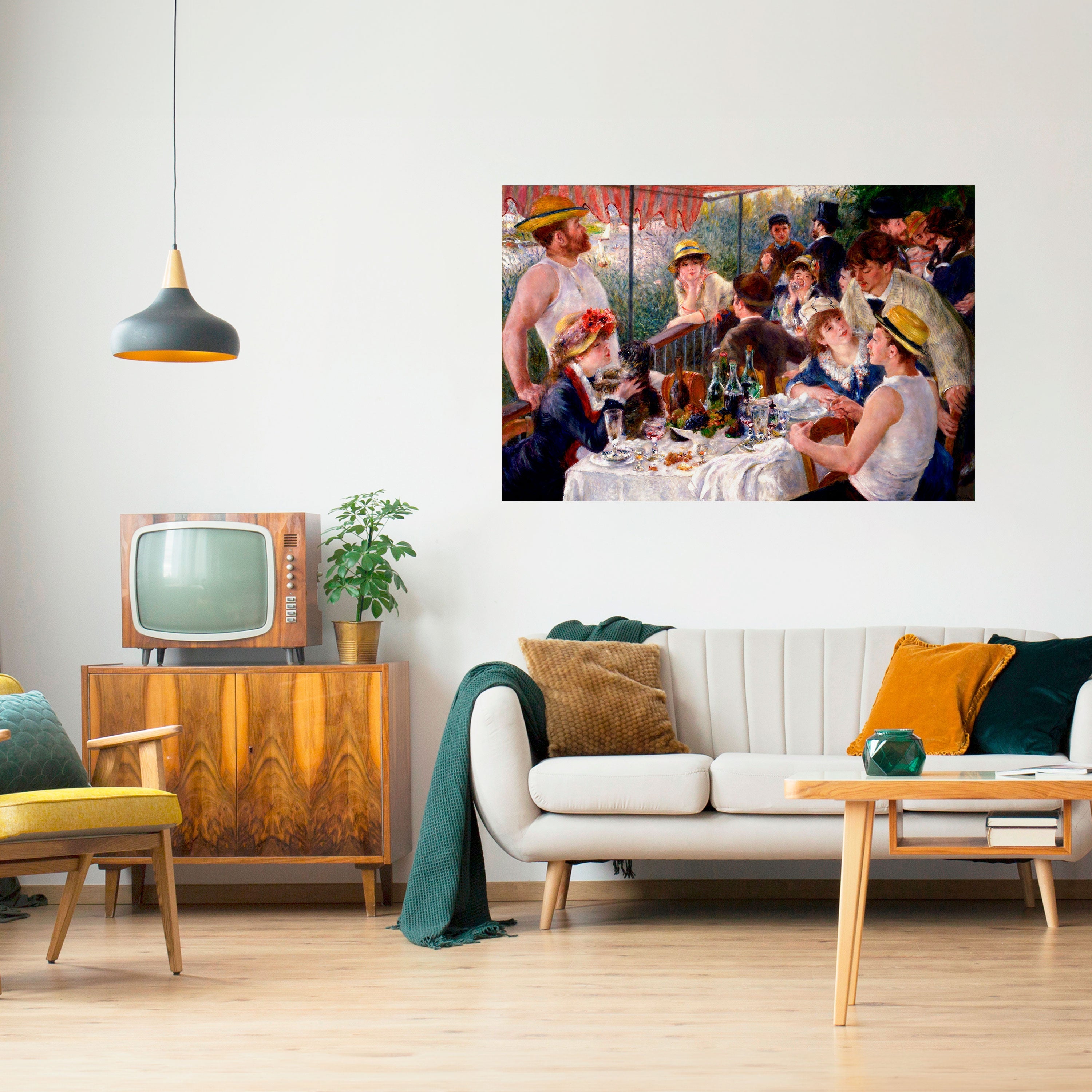 LUNCHEON OF THE BOATING PARTY Peel and Stick Horizontal Poster