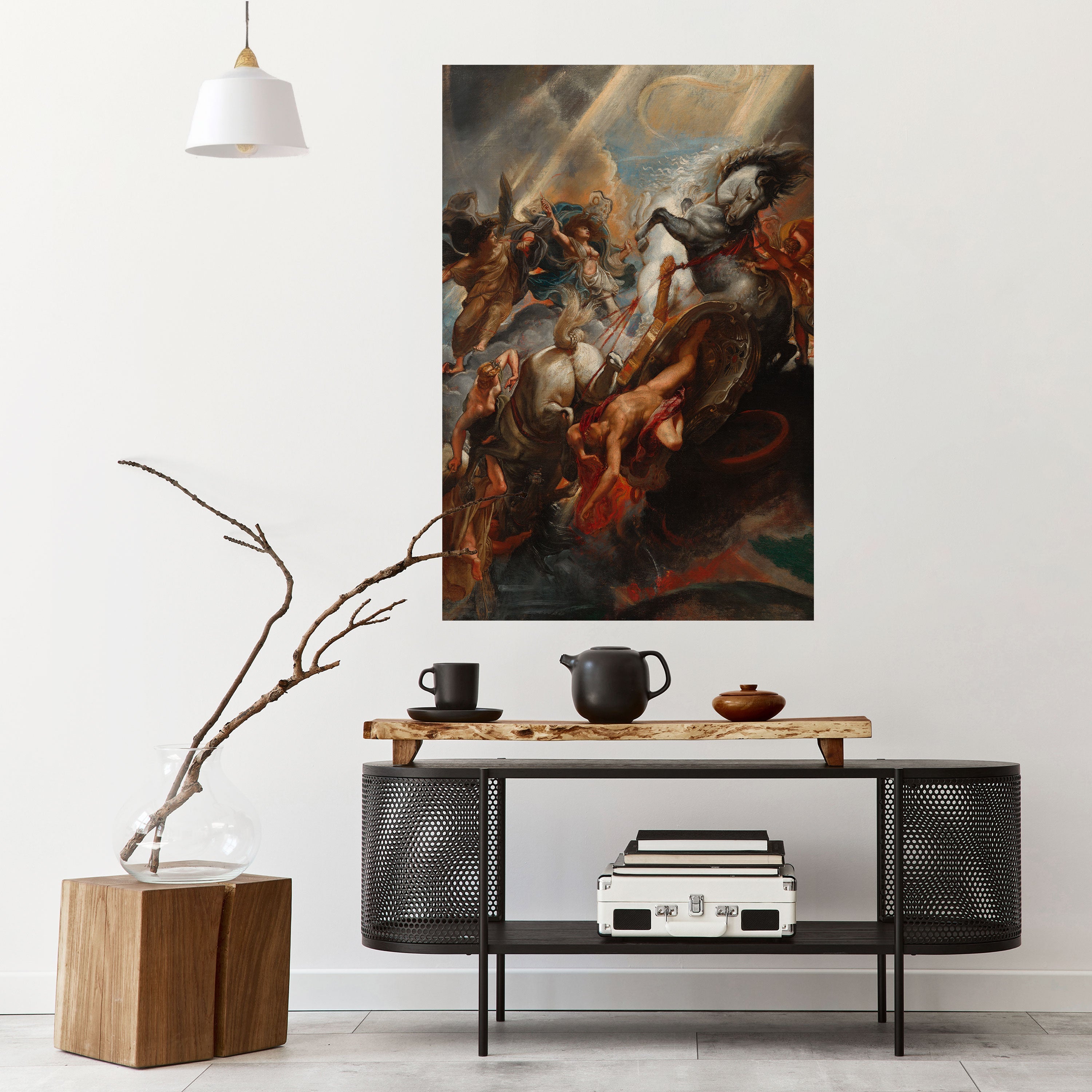 FURY IN MOTION Peel and Stick Vertical Poster