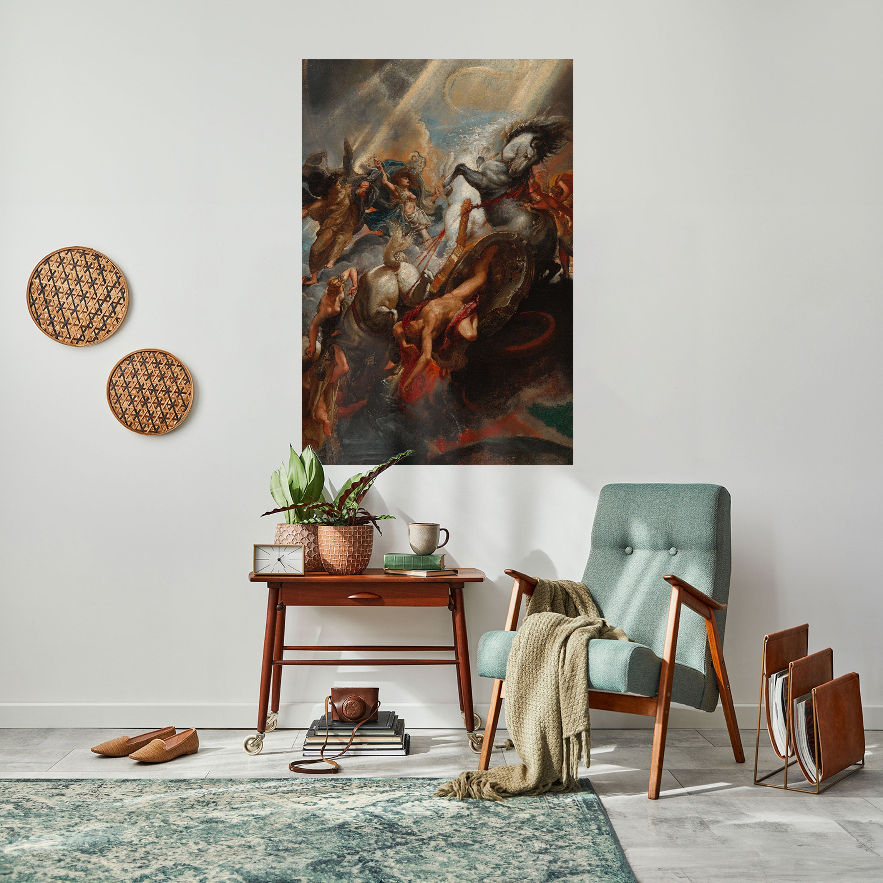 FURY IN MOTION Peel and Stick Vertical Poster