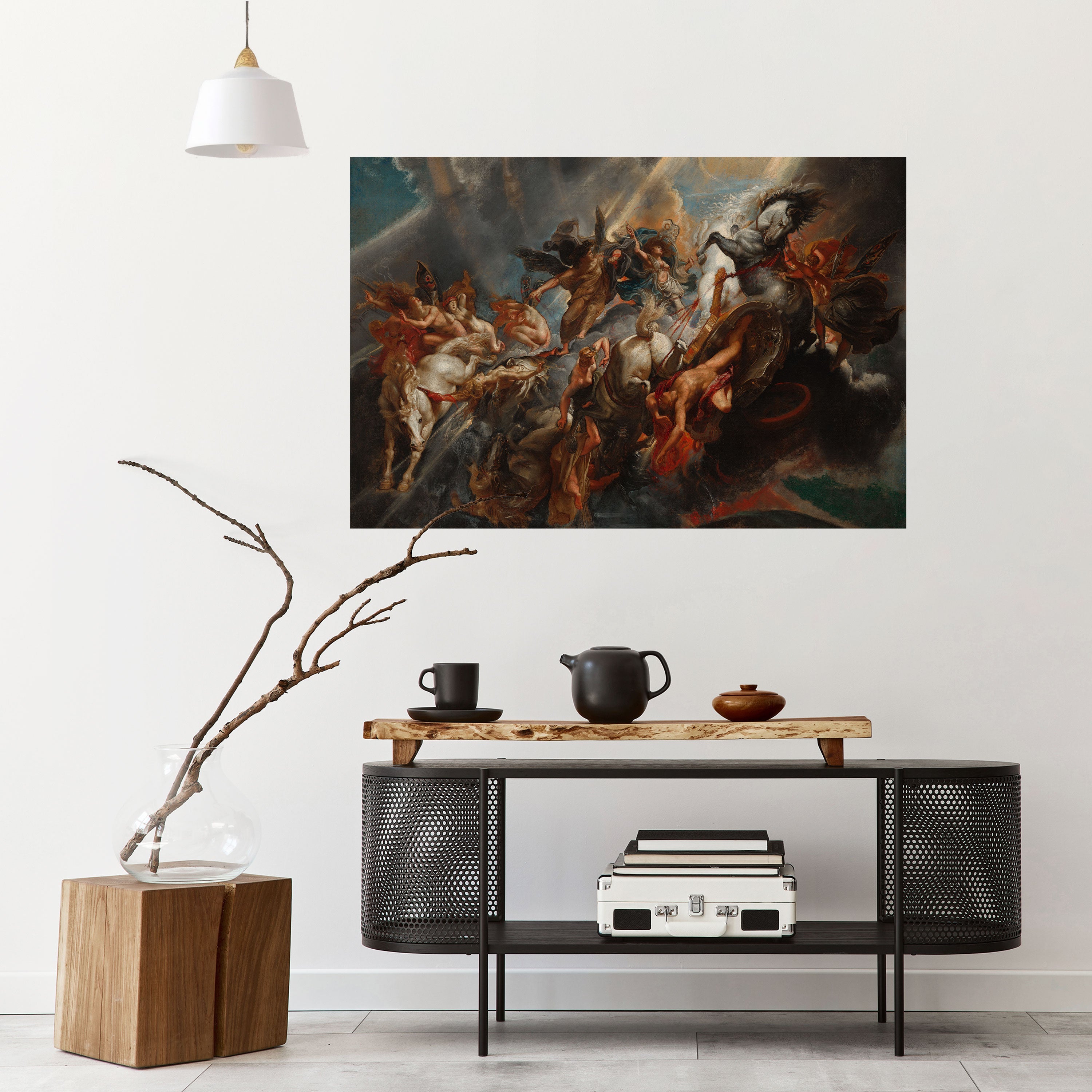 FURY IN MOTION Peel and Stick Horizontal Poster