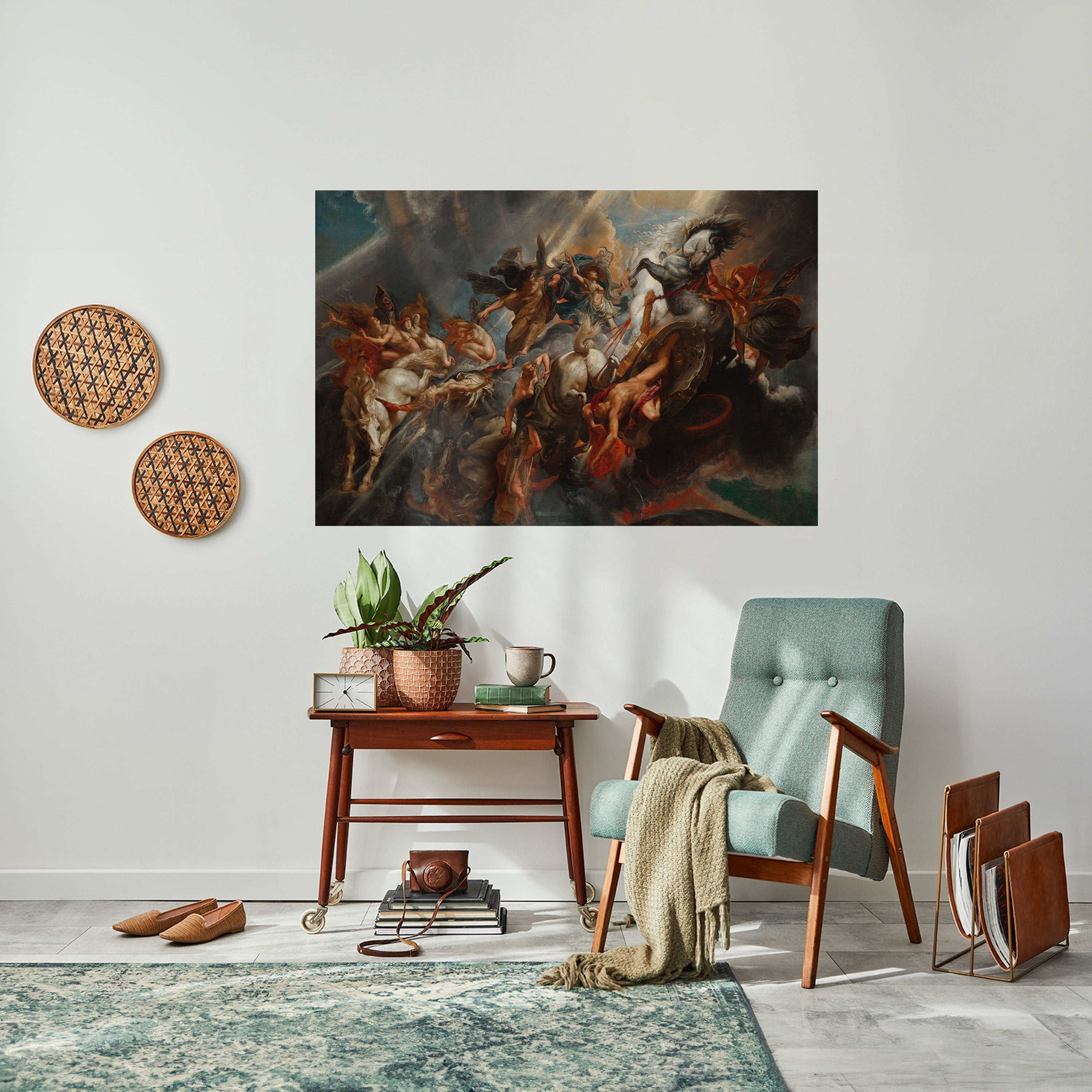 FURY IN MOTION Peel and Stick Horizontal Poster