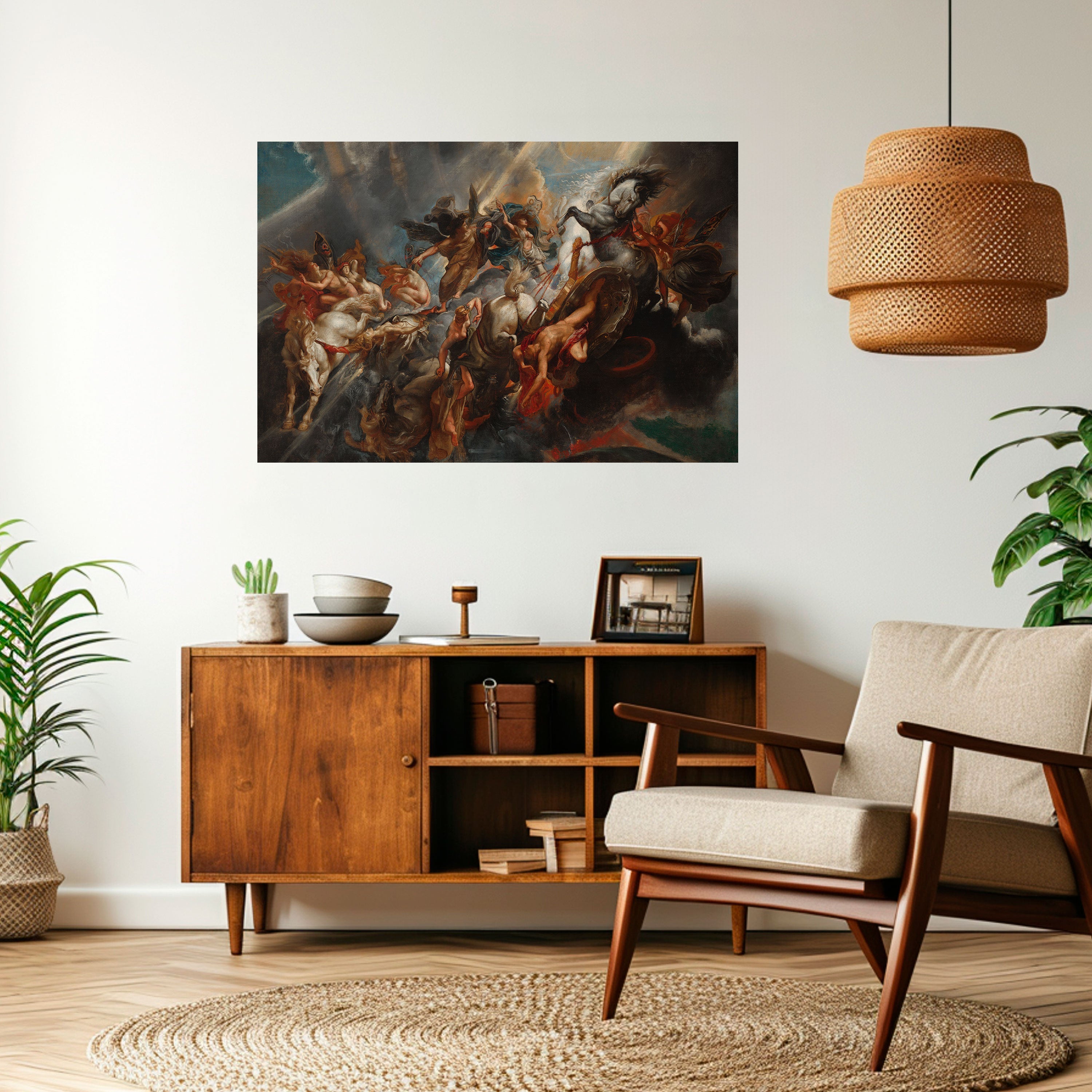 FURY IN MOTION Peel and Stick Horizontal Poster