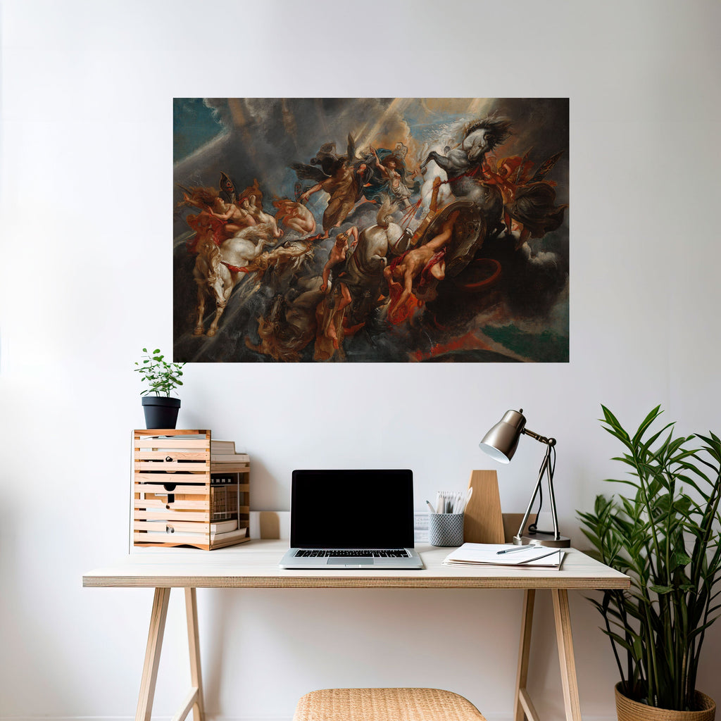 FURY IN MOTION Poster Horizontal Autocolante