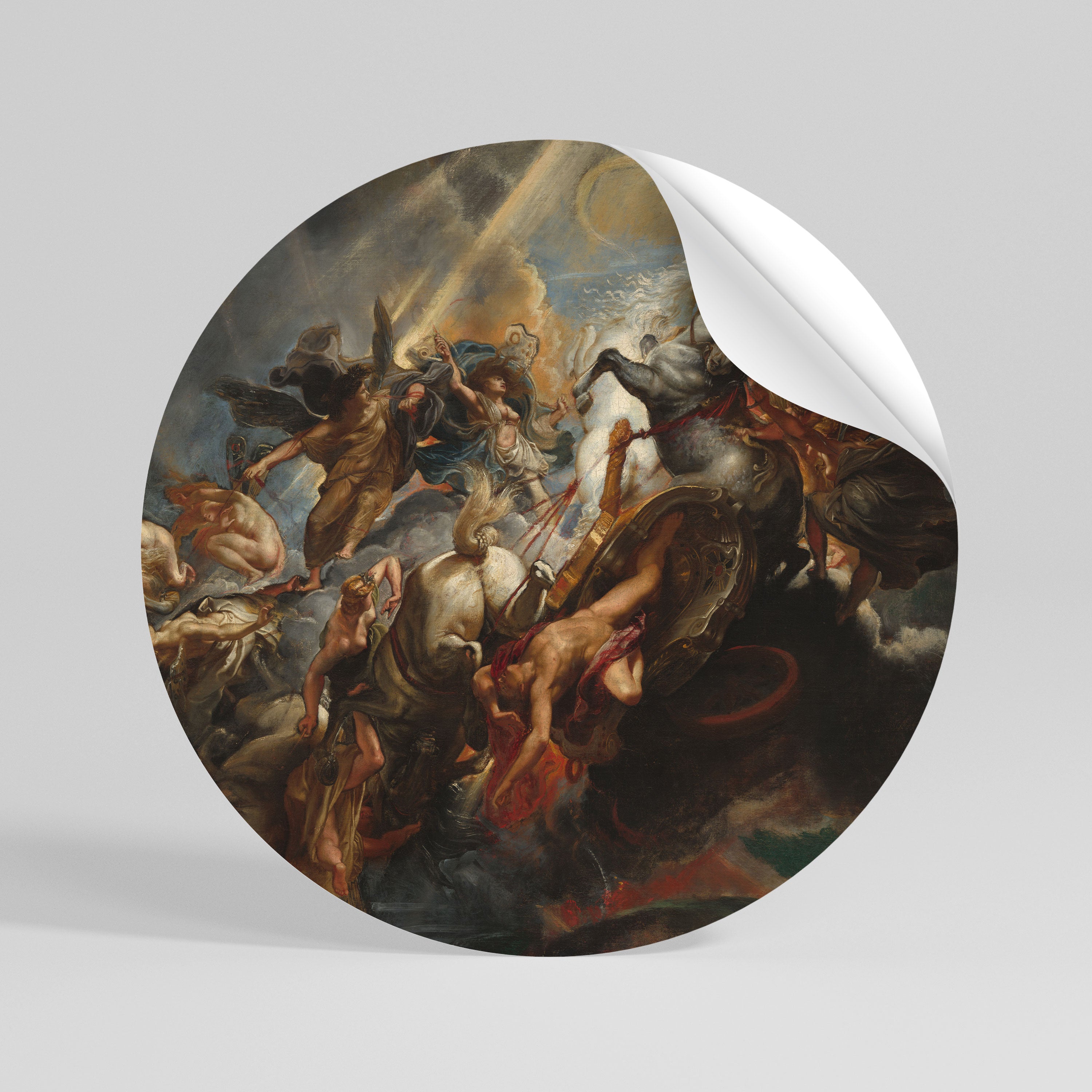 FURY IN MOTION - Autocolante Redondo Removível