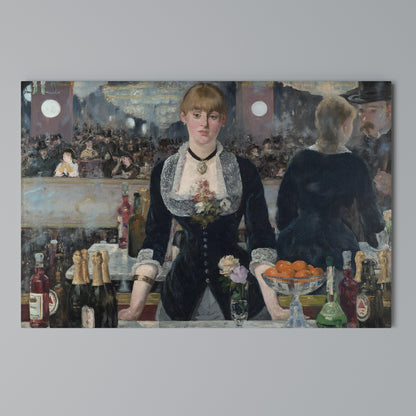 SHADOWS AT THE BAR Horizontal Canvas Print