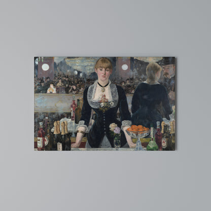 SHADOWS AT THE BAR Horizontal Canvas Print