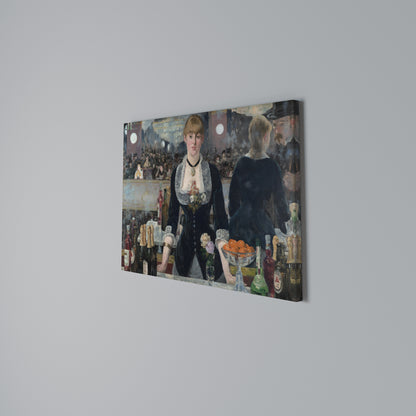SHADOWS AT THE BAR Horizontal Canvas Print