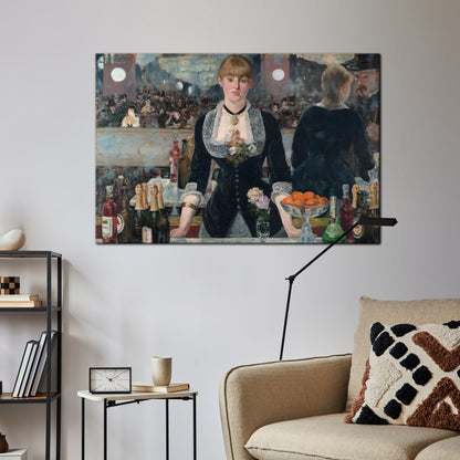 SHADOWS AT THE BAR Horizontal Canvas Print