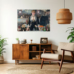 SHADOWS AT THE BAR Peel and Stick Horizontal Poster