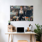 SHADOWS AT THE BAR Peel and Stick Horizontal Poster