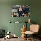 SHADOWS AT THE BAR Peel and Stick Horizontal Poster