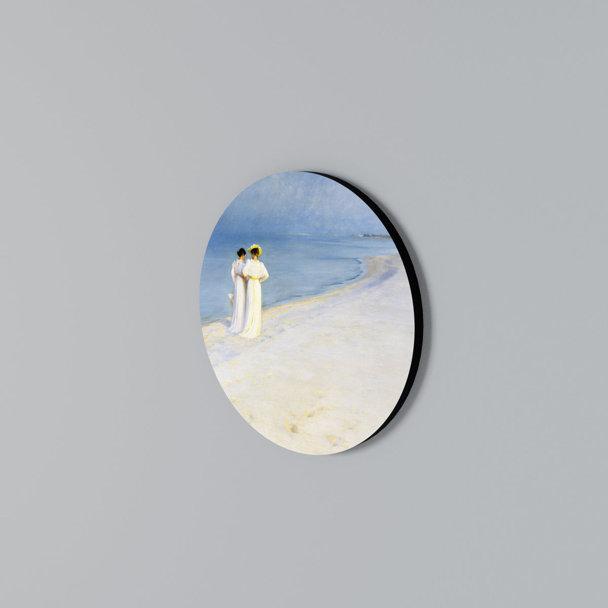 SUMMER EVENING ON SKAGEN'S BEACH Arte de Parede Redonda