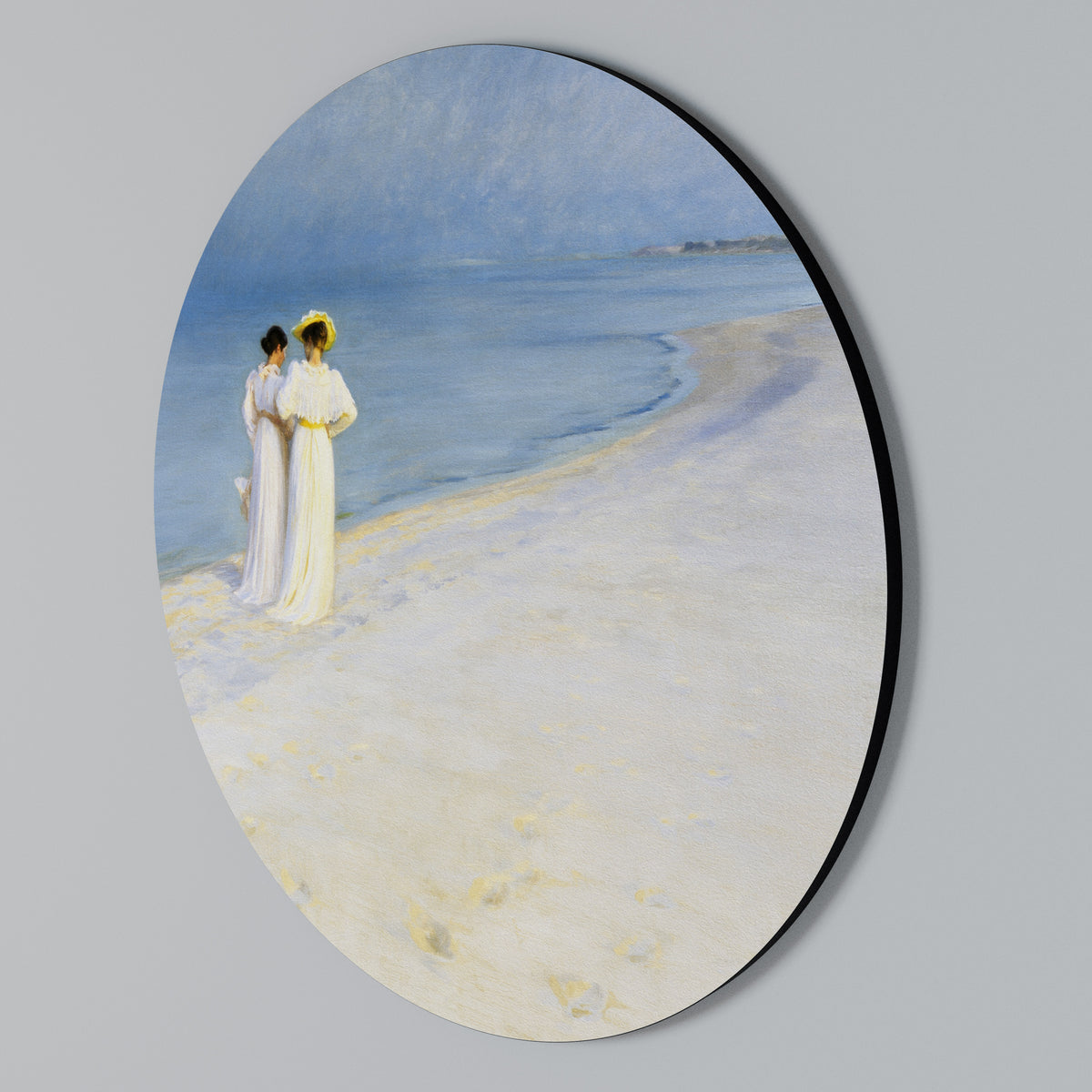 SUMMER EVENING ON SKAGEN'S BEACH Arte de Parede Redonda