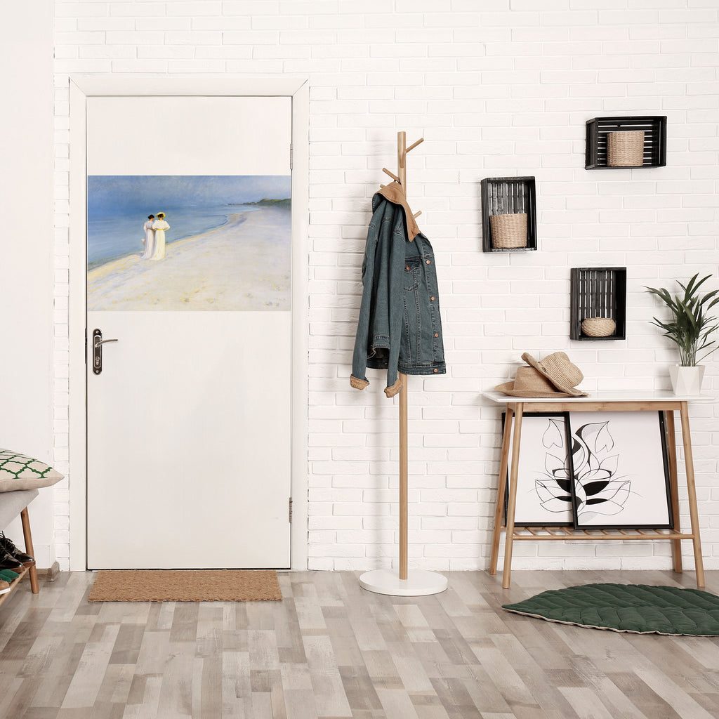 SUMMER EVENING ON SKAGEN'S BEACH Peel and Stick Horizontal Poster