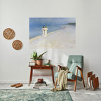 SUMMER EVENING ON SKAGEN'S BEACH Peel and Stick Horizontal Poster