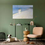 SUMMER EVENING ON SKAGEN'S BEACH Peel and Stick Horizontal Poster