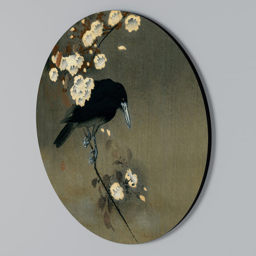 PETALS AND CROWS Arte de Parede Redonda